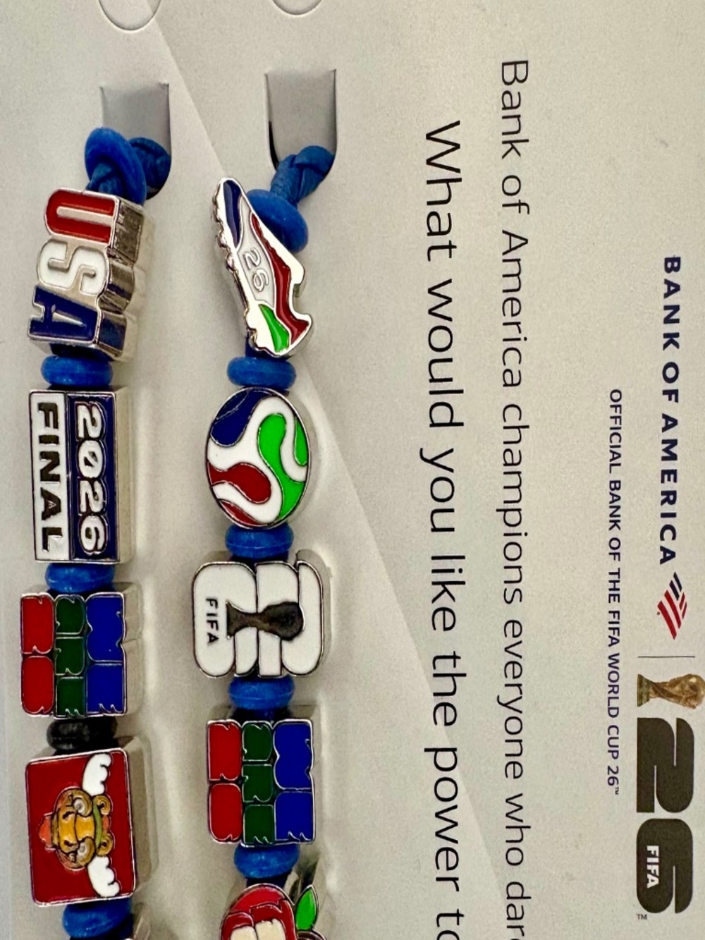 FIFA World Cup 2026 Bracelets Featuring USA, World Cup & NYC Charms!